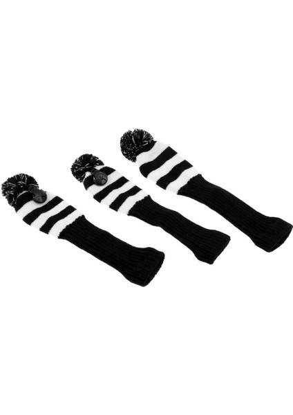 3pcs/set Kafa Kapakları Örgü Çorap Golf Beyaz (Yurt Dışından) indirimleri