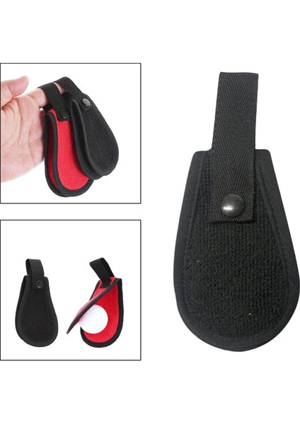 Taşınabilir Golf Topu Temizleme Havlu Temizleyici Mikrofiber Golf Aksesuarları Siyah (Yurt Dışından) indirimleri