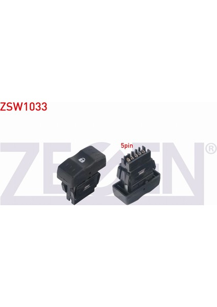 Dacıa Logan (Ls) 2004 - 2012 Kapı Kilit Anahtarı 5 Pin Pın Turuncu Işık 8200870249