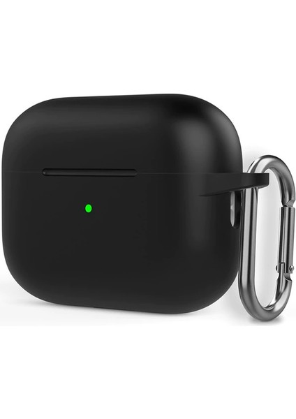 Apple Airpods Pro 2 Kılıf Silikon Mat Kancalı + Ip SF16 Siyah