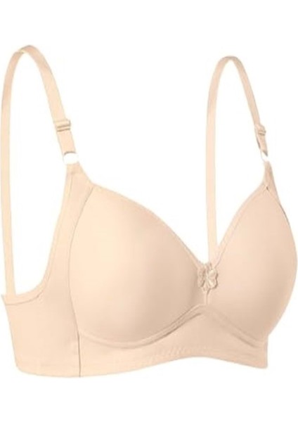 Kadın Slikonlu Toplayıcı Telsiz Sütyen. E-1051 - Ten - 85
