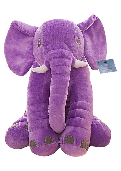 Uyku Arkadaşım Peluş Yumuşak Fil Mor