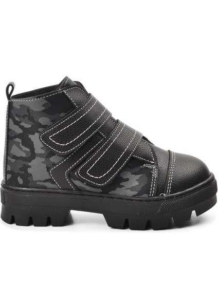 Arz 2301004-P Siyah Kamuflaj Içi Kürklü Cırtlı Çocuk Bot fiyatları