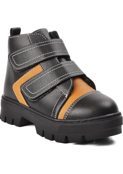 Arz 2301004-P Siyah-Camel Içi Kürklü Çocuk Bot