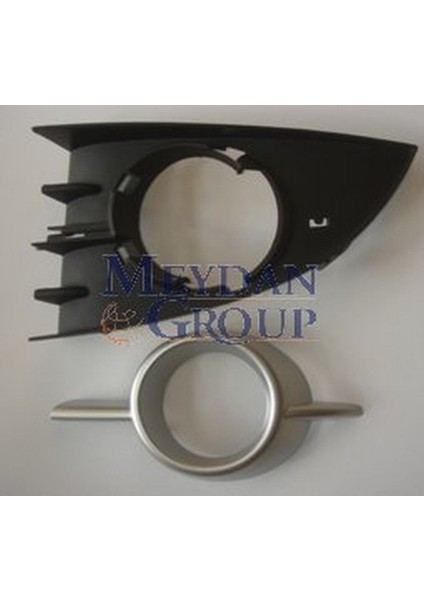 Renault Scenıc - Iı - 07/09 Sis Lamba Kapağı Sol Sis Delikli Siyah(Dış Çerçevesi Gümüş Gri)2parça(Tyg 7701477302