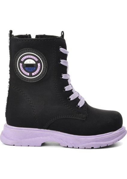 Peris-P Siyah-Lila Içi Kürklü Kız Çocuk Bot fiyatları