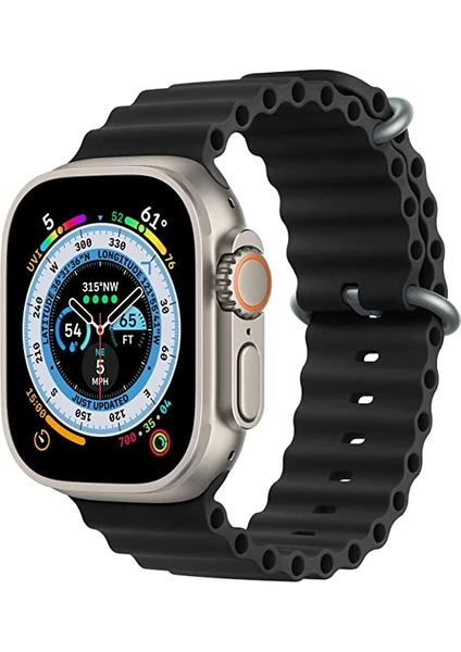 Kip GSM Apple Watch Kordon ile Uyumlu Ultra 49MM 45MM 44MM 42MM 41MM 40MM 38MM Erkek Kadın, Iwatch Series 8 7 Se 6 5 4 3 2 1 Için Silikon Spor Kayış, Ayarlanabilir Yumuşak Nefes Alabilir Kordon