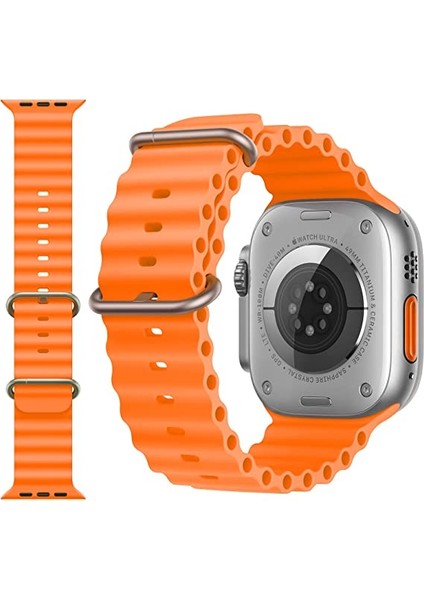 Kip GSM Apple Watch Kordon ile Uyumlu Ultra 49MM 45MM 44MM 42MM 41MM 40MM 38MM Erkek Kadın, Iwatch Series 8 7 Se 6 5 4 3 2 1 Için Silikon Spor Kayış, Ayarlanabilir Yumuşak Nefes Alabilir Kordon