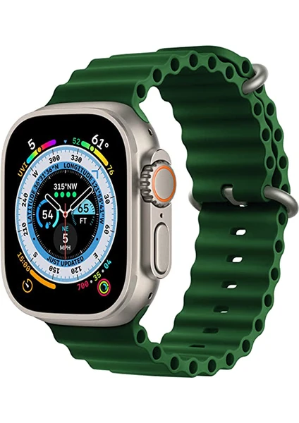 Kip GSM Apple Watch Kordon ile Uyumlu Ultra 49MM 45MM 44MM 42MM 41MM 40MM 38MM Erkek Kadın, Iwatch Series 8 7 Se 6 5 4 3 2 1 Için Silikon Spor Kayış, Ayarlanabilir Yumuşak Nefes Alabilir Kordon