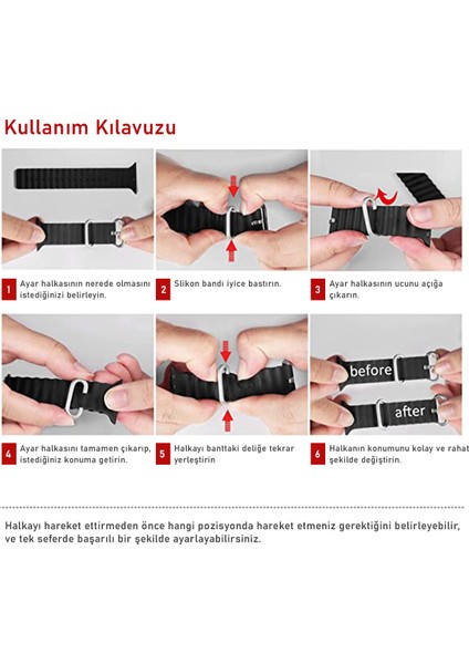 Kip GSM Apple Watch Kordon ile Uyumlu Ultra 49MM 45MM 44MM 42MM 41MM 40MM 38MM Erkek Kadın, Iwatch Series 8 7 Se 6 5 4 3 2 1 Için Silikon Spor Kayış, Ayarlanabilir Yumuşak Nefes Alabilir Kordon