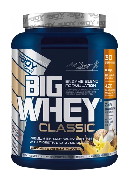 Bigjoy Sports Protein Tozu Whey Protein Bigwhey Classic Hindistan Cevizi - Vanilya 915gr