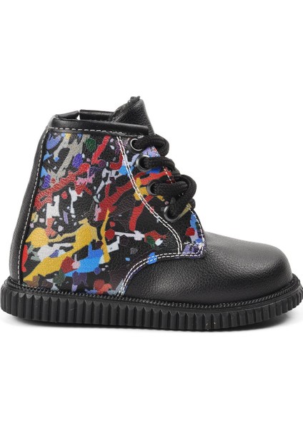 Arz 2301001-P Siyah Içi Kürklü Fermuarlı Çocuk Bot fiyatları