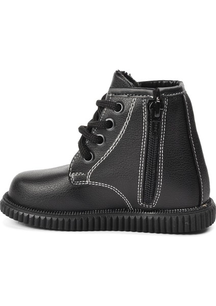 Arz 2301001-P Siyah Içi Kürklü Fermuarlı Çocuk Bot modelleri