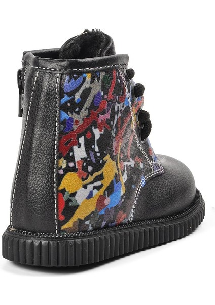 Arz 2301001-P Siyah Içi Kürklü Fermuarlı Çocuk Bot fırsatları