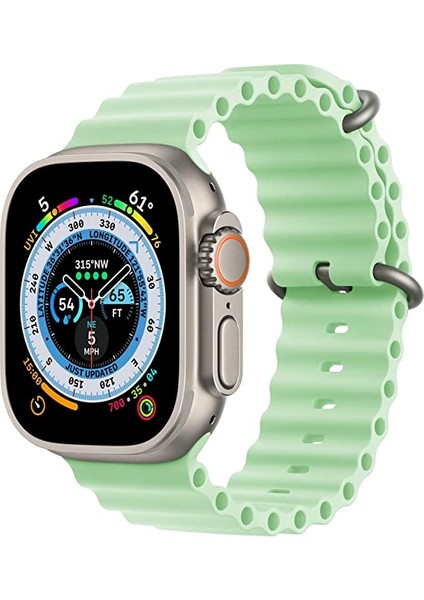 Apple Watch Kordon ile Uyumlu Ultra 49MM 45MM 44MM 42MM 41MM 40MM 38MM Erkek Kadın, Iwatch Series 8 7 Se 6 5 4 3 2 1 Için Silikon Spor Kayış, Ayarlanabilir Yumuşak Nefes Alabilir Kordon
