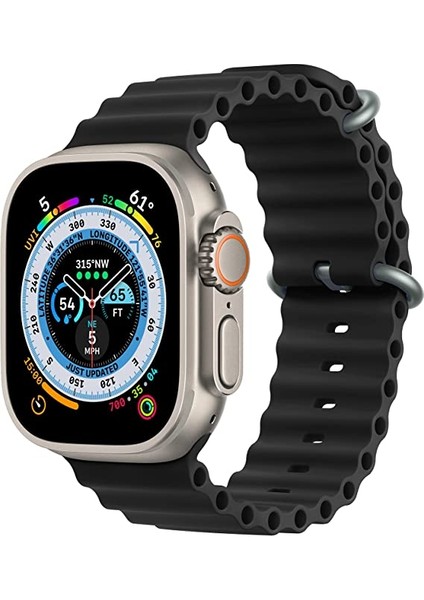 Apple Watch Kordon ile Uyumlu Ultra 49MM 45MM 44MM 42MM 41MM 40MM 38MM Erkek Kadın, Iwatch Series 8 7 Se 6 5 4 3 2 1 Için Silikon Spor Kayış, Ayarlanabilir Yumuşak Nefes Alabilir Kordon