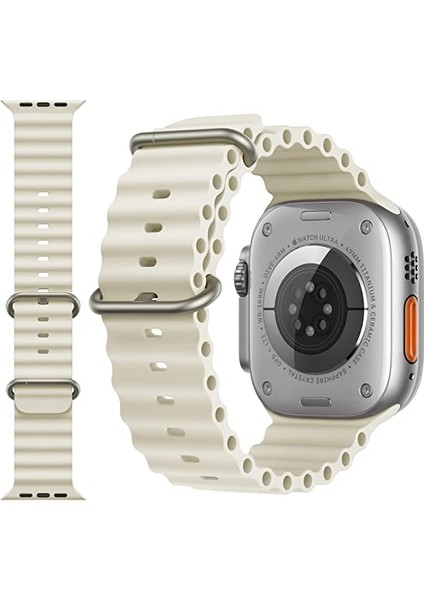 Kip GSM Apple Watch Kordon ile Uyumlu Ultra 49MM 45MM 44MM 42MM 41MM 40MM 38MM Erkek Kadın, Iwatch Series 8 7 Se 6 5 4 3 2 1 Için Silikon Spor Kayış, Ayarlanabilir Yumuşak Nefes Alabilir Kordon