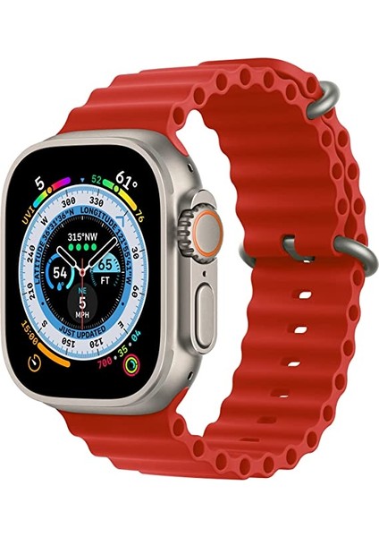 Apple Watch Kordon ile Uyumlu Ultra 49MM 45MM 44MM 42MM 41MM 40MM 38MM Erkek Kadın, Iwatch Series 8 7 Se 6 5 4 3 2 1 Için Silikon Spor Kayış, Ayarlanabilir Yumuşak Nefes Alabilir Kordon