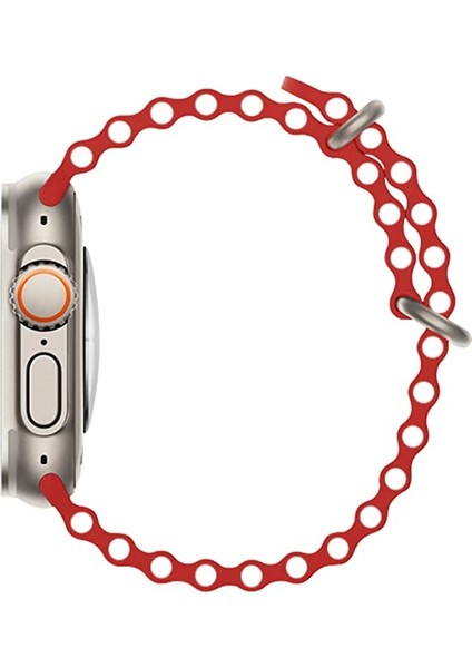 Apple Watch Kordon ile Uyumlu Ultra 49MM 45MM 44MM 42MM 41MM 40MM 38MM Erkek Kadın, Iwatch Series 8 7 Se 6 5 4 3 2 1 Için Silikon Spor Kayış, Ayarlanabilir Yumuşak Nefes Alabilir Kordon