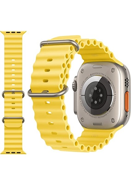 Apple Watch Kordon ile Uyumlu Ultra 49MM 45MM 44MM 42MM 41MM 40MM 38MM Erkek Kadın, Iwatch Series 8 7 Se 6 5 4 3 2 1 Için Silikon Spor Kayış, Ayarlanabilir Yumuşak Nefes Alabilir Kordon