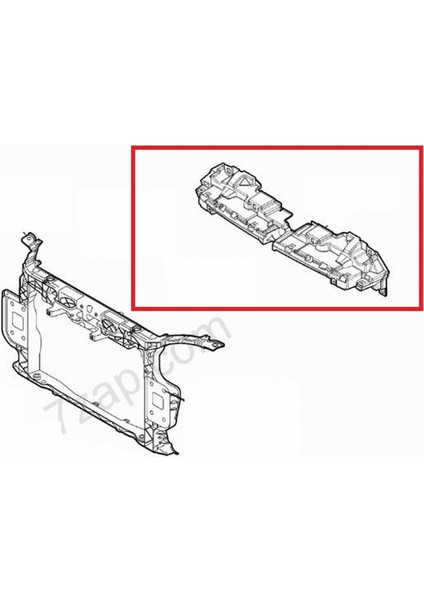 Fıat Punto Evo Ön Panel Üst Traversi 2010 - 2012 51885641