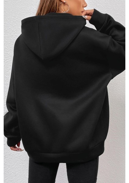 All Day Rabbit Baskılı Sweatshirt modelleri