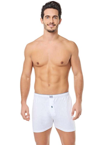 Erkek Penye Düz Boxer 6'lı