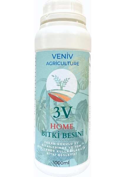 3V Home Çiçek Coşturan Bitki Besini 1000 ml (Fresh Kokulu)