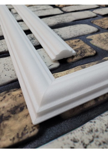 Dekoratif Boyanabilir 3 cm Duvar Çıtası 6 Adet Hazır Kesimli Çerçeve Paketi