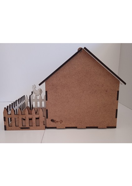 Ahşap Boyanabilir Çiftlik Evi 3D Maket Yapboz