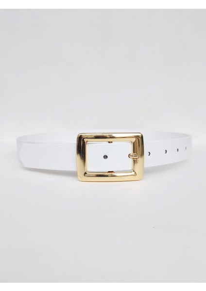 Kadın Siyah Gold Tokalı Kemer 0065