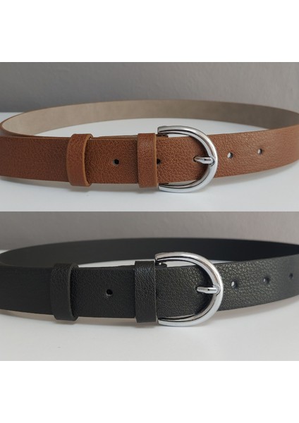 Siyah Taba Ikili Kemer GES00000111