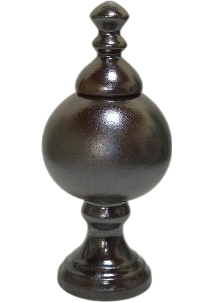 Dekoratif Vazo 28.5 cm Metalik Siyah