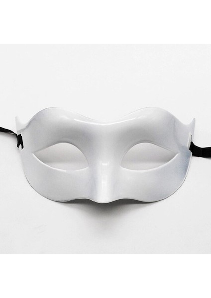 Beyaz Renk Masquerade Kostüm Partisi Venedik Balo Maskesi (Clz)
