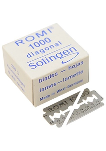 Romi Solingen hassas Kumaş Terazi Gramaj Jilet 1/2 0.20MM 200ADET