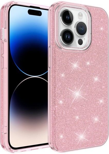 Apple Iphone 14 Pro Kılıf Simli Parlak Shining Silikon