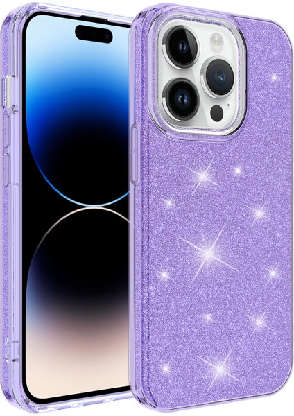 Apple Iphone 14 Pro Kılıf Simli Parlak Shining Silikon