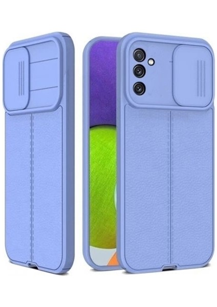 Samsung Galaxy M23 Kılıf Deri Dokulu Kamera Korumalı Silikon