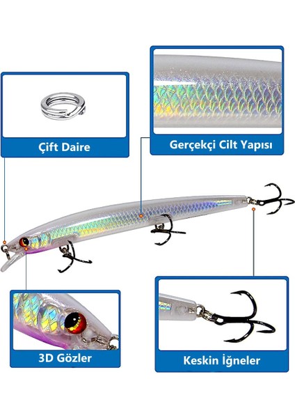 Olta Balıkçılık Minnow 13.5cm - 14.2gr Rapala Yapay Yem