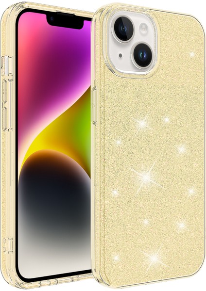 Apple Iphone 14 Plus Kılıf Simli Parlak Shining Silikon