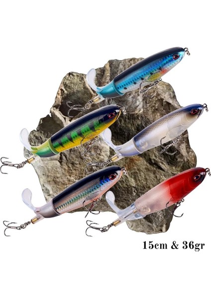 Olta Balıkçılık 15cm - 36gr Süper Yüzücü Popper Rapala Yapay Yem