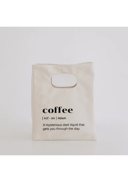 Milky Way Design % 100 Pamuk Mini Kanvas " Coffee " Bez Çanta / Tote Bag