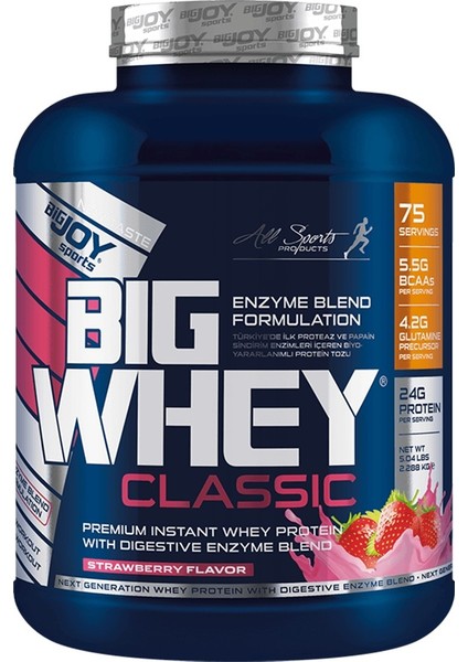 Bigjoy Bigwhey Classic Whey Protein Tozu 2300 Gram 72 Servis 2 Aromalı