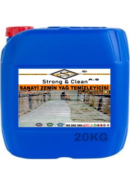 Strong&Clean Sanayi Zemin Yağ Çözücü 20kg