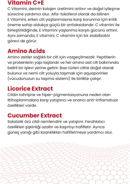 Cosmogenesis Labs Aydınlatıcı C+E Vitamini Serum 30ML Yenileyici Eşitleyici Pürüzsüz Görünüm & Nemlendirici Etkili