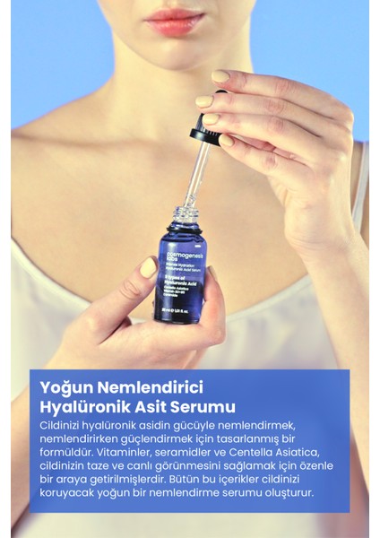 Cosmogenesis Labs Yoğun Nemlendirici Hyalüronik Asit Serum 30ML Pigment Canlı Görünüm