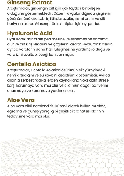 Cosmogenesis Labs Yenileyici Ginseng Vitamin Bakım Serumu 30ML Sıkılaştırıcı Aloe Vera Özü Tazelenme ve Yenilenme