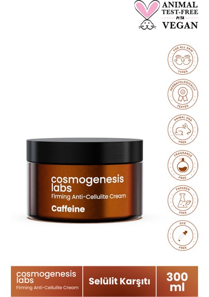 Cosmogenesis Labs & Çatlak Selülit tı Body Krem 300 ml Bölgesel