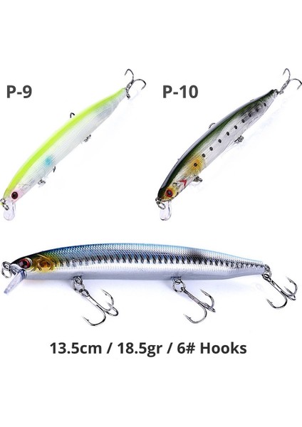 MSO Teknoloji Olta Balıkçılık Minnow 13.5cm 18.5gr Rapala Yapay Yem