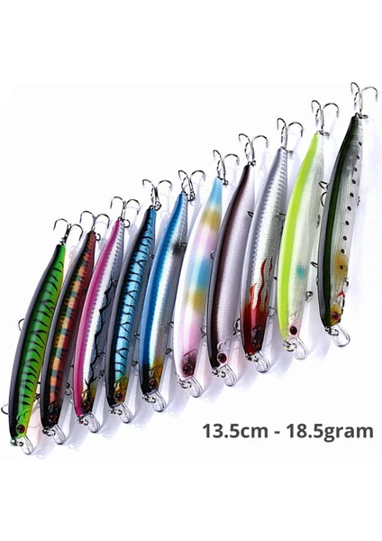 MSO Teknoloji Olta Balıkçılık Minnow 13.5cm 18.5gr Rapala Yapay Yem